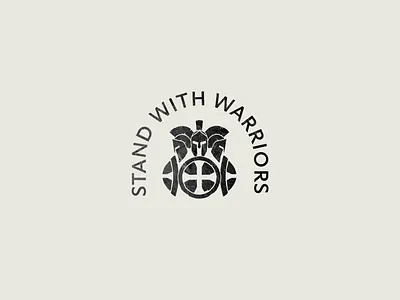Stand With Warriors Logo Variation branding design graphic design illustration logo typography vector