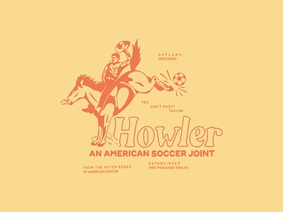 Soccer Cowboy american american soccer bronco bucking bronco bucking horse cowboy football horse howler illustration magazine outlaw ranch soccer soccer mag west wild west