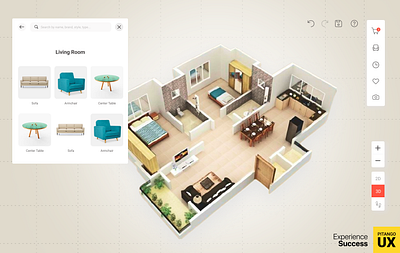 Home design & shopping App architect floor home design planning platform shopping ui