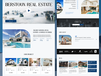Landing Page Real Estate design landind page real estate ui website