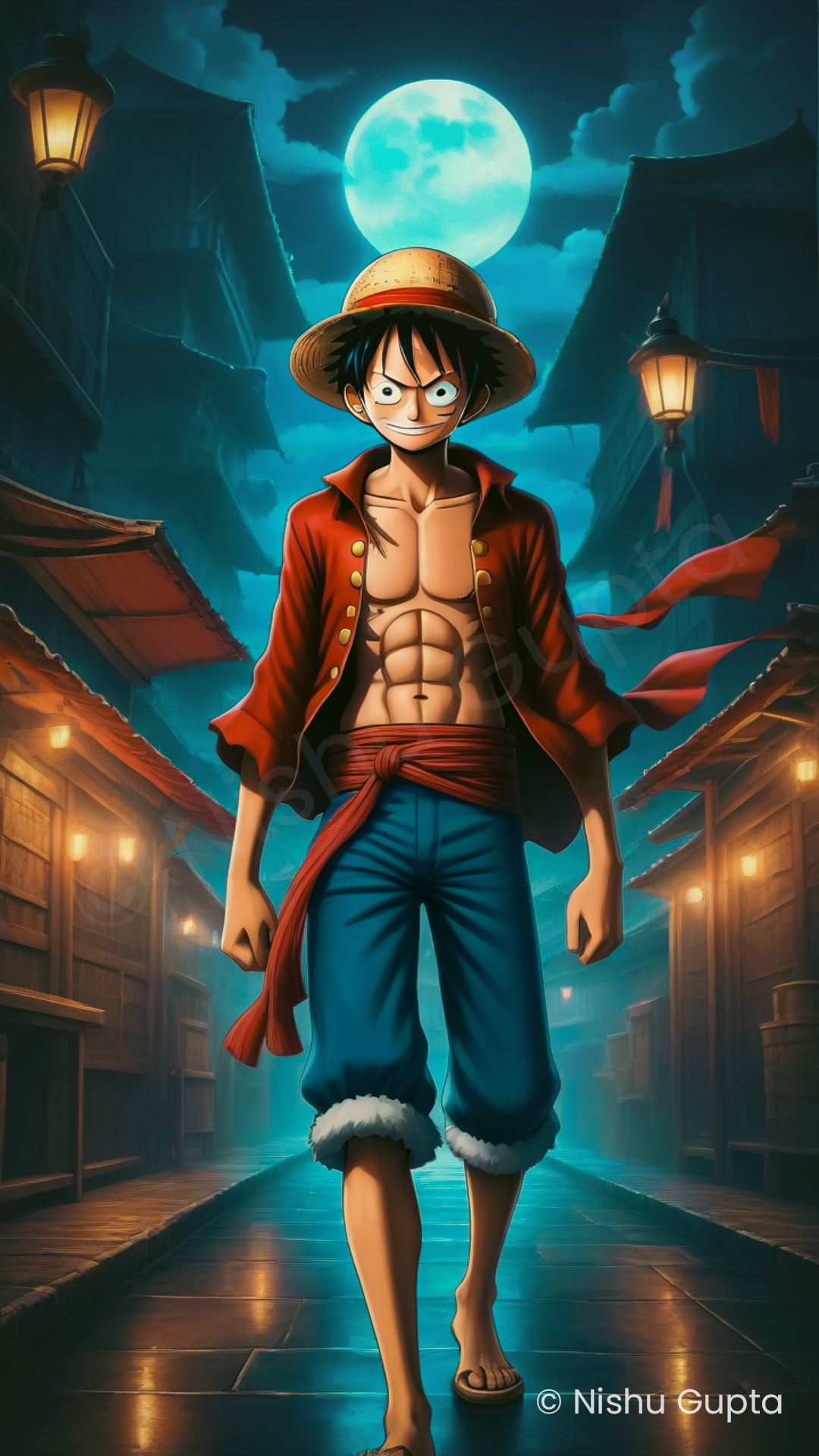 Detailed oil painting Sets of Monkey D. Luffy from One Piece. Ai by ...