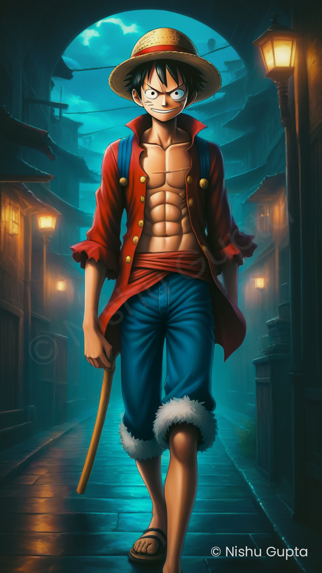 Detailed oil painting Sets of Monkey D. Luffy from One Piece. Ai by ...