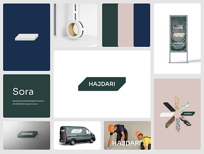 Hajdari™ Brand identity branding graphic design logo minimal research