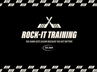 Rock-It Training Logo branding graphic hockey logo minimal simplistic typography