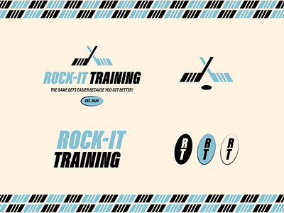 Rock-It Training Logos branding graphic ill illustration logo minimal simplistic typography