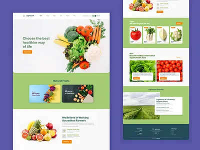 Professional UI/UX Web Design & Website brand identity branding design graphic design illustration modern professional trendy ui ui ux unique ux vegetable web webdesign website website design