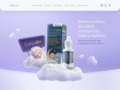 Colicaliv - Landing Page branding design design system interface landing page medicine ui ux web design website