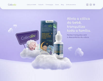 Colicaliv - Landing Page branding design design system interface landing page medicine ui ux web design website