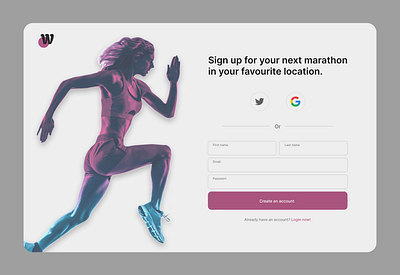 Sign up form #DailyUI graphicdesign ui ux visualdesign webgesign