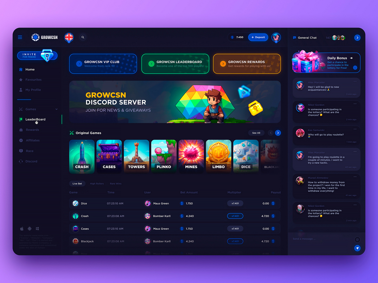 Growtopia - Gambling Design by Alex for Bang Bang Studio on Dribbble