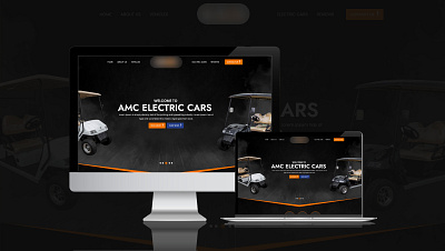 Electric Cars Website. cars electric landing template ui ux website