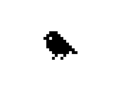 Bird bird brand favicon icon logo minimal pixel simple