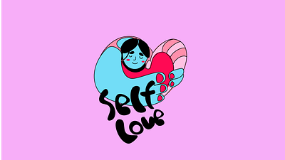 self love sticker 01 design illustration