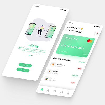 eZPay Mobile Apps branding ui