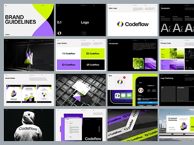 Codeflow-Brand Guideline For Developer brand brand book brand design brand guideline brand identity branding branding inspirations code coding coding logo developer developing identity logo tech logoinspirations programming startup tech technology visual identity