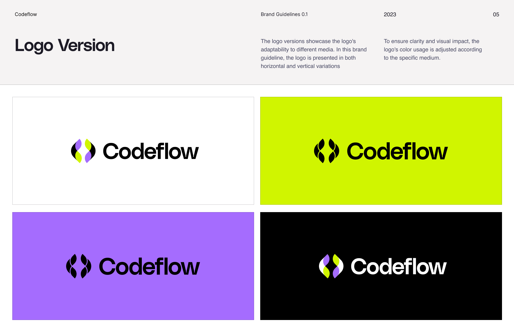Codeflow-Brand Guideline For Developer by azharfani for Keitoto on Dribbble