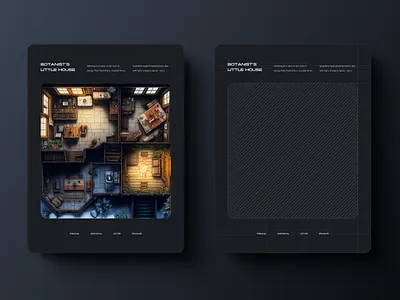 Botanist's little house design graphic design poster typography ui web