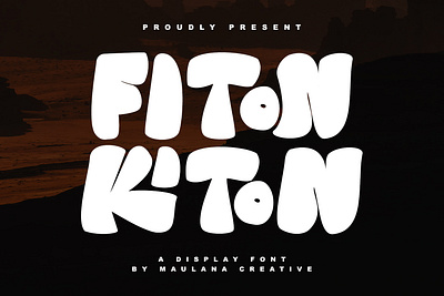 Fiton Kiton Display Font animation branding design font fonts graphic design logo nostalgic