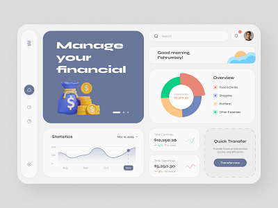 Dashboard Design dashboard design finance illustration screen ui ui designer ux wallet web design website design