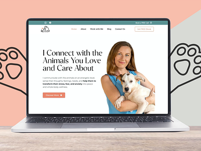 Transformative Web Design for an Intuitive Animal Communicator branding design graphic design illustration logo systeme io typography