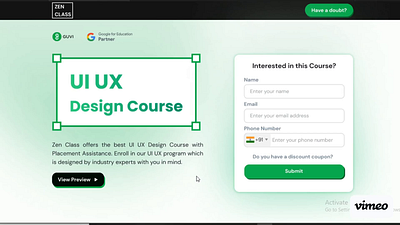 Guvi- UXUI design course-Landing Page- interactive accordion accordion animation ui