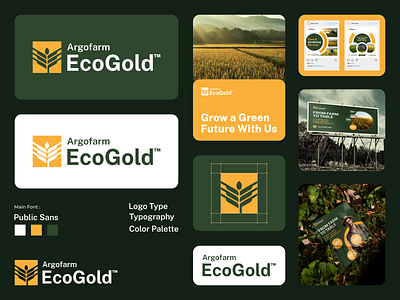 EcoGold Logo Concept brand branding design ecogold farm graphic design illustration logo motion graphics ui ux vector
