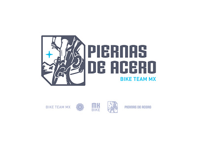 Piernas de Acero - Bike Team Mx graphic design logo