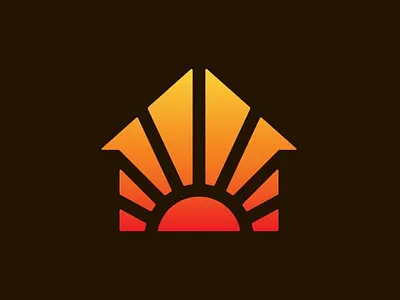 Sun House Logo branding company brand logo company branding design graphic design logo modern vector