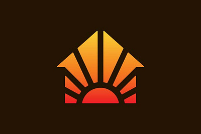 Sun House Logo branding company brand logo company branding design graphic design logo modern vector