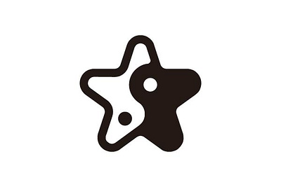Yin Yang Star Logo branding company brand logo company branding design graphic design logo modern vector