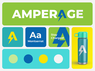 Amperage Brand Identity branding design graphic design illustration instagram logo vector