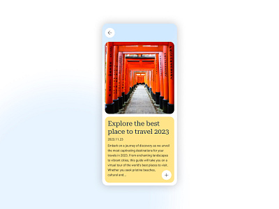 Daily UI 63. Best of 2023 2023 app design best of 2023 daily ui daily ui challenge mobile app travel travel app ui ui challenge ui design ui designer ux ux design ux designer