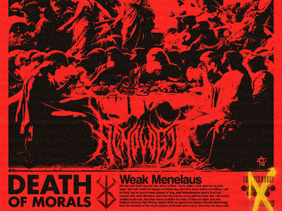 Death of Morals. brutal brutalism design graphic design illustration poster posterdesign red typography vector