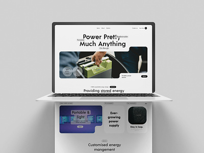 Power Bank (Landing Page) hero hero page landing landing page power power bank ui website