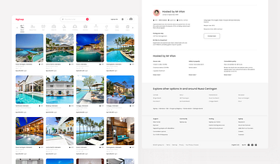 Nginep Website airbnb booking design figma ui website