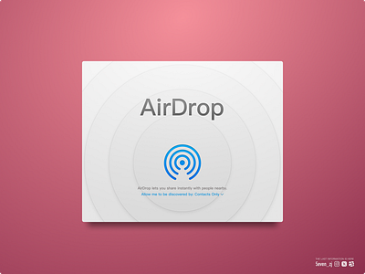 AirDrop in Light Material airdrop apple black blue card figma grey macos ui ui elements ui kit white