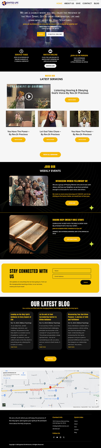 Church Website - by jbtsolutions.com graphic design motion graphics website
