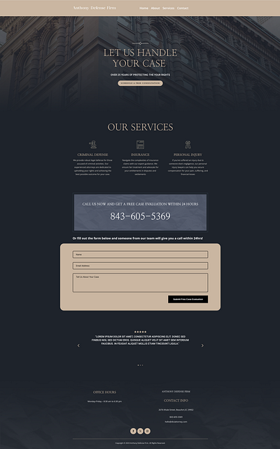 Law Firm Website By - jbtsolutions.com branding ui website