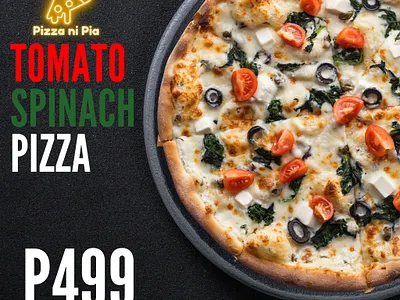 Pizza ni Pia design graphic design