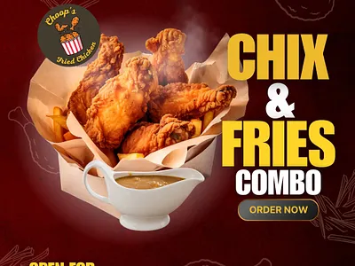 Choops Fried Chicken design graphic design