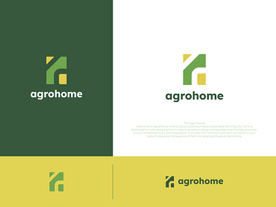 AgroHome logo design agricultural agriculture business consulting agriculture logo agro agronomy branding building logo construction logo farm logo farmer farmers market farming home home logo house icon house logo modern property logo real estate logo vintage logo