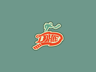Dixie Hockey {spacewalk} artwork branding concept design graphic design illustration logo nasa space v spacewalk texas