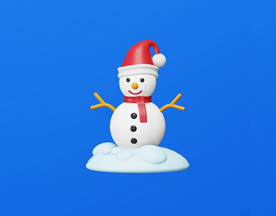 Snowman ⛄ blender 3d