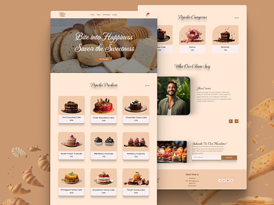 Bakery Website bakery app bakery app design bakery website branding cafe app cake website coffe shop website coffee app coffee shop app donut website ecommerce website figma graphic design responsive website ui uiux ux web design website website design