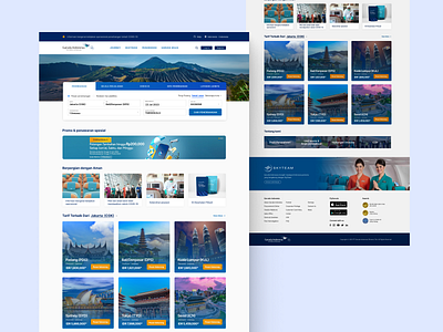 Re-Design Garuda Indonesia Landing Page airline website landing page ui web design