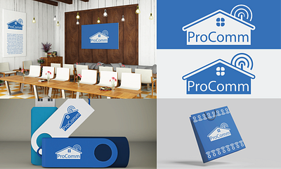 ProComm Logo branding graphic design logo motion graphics ui