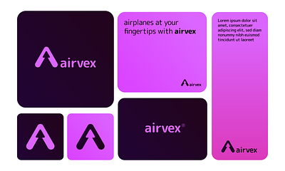 Airvex Logo Design airvex app app logo branding design graphic design indiehackers logo logo design no code producthunt saas logo