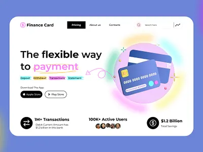 Finance - Website Design - Trading - Landing Page Design banking product banking website branding finance design finance landing page design finance product finance web page design finance website design financial financial website design fintech interactive design intuitive design money product design user friendly website web app design