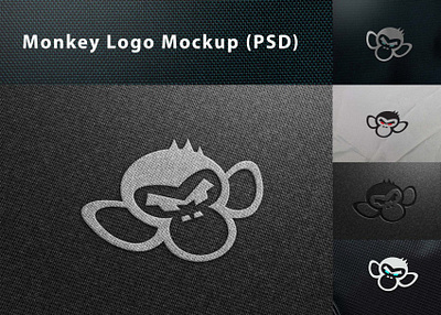 Monkey Logo Mockup (PSD) download mock up download mockup logo mockup mockup mockups psd psd mockup