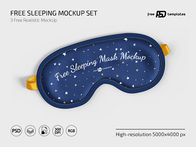 Free Sleeping Mask Mockup Set free free mockup free mockup template free mockups free psd freebie mask mask mockup psd sleep mask sleeping mask template templates